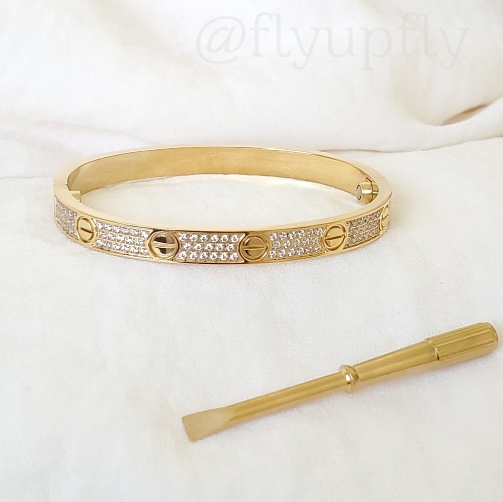 Love Bracelet 18k Gold Filled Screw Bangle